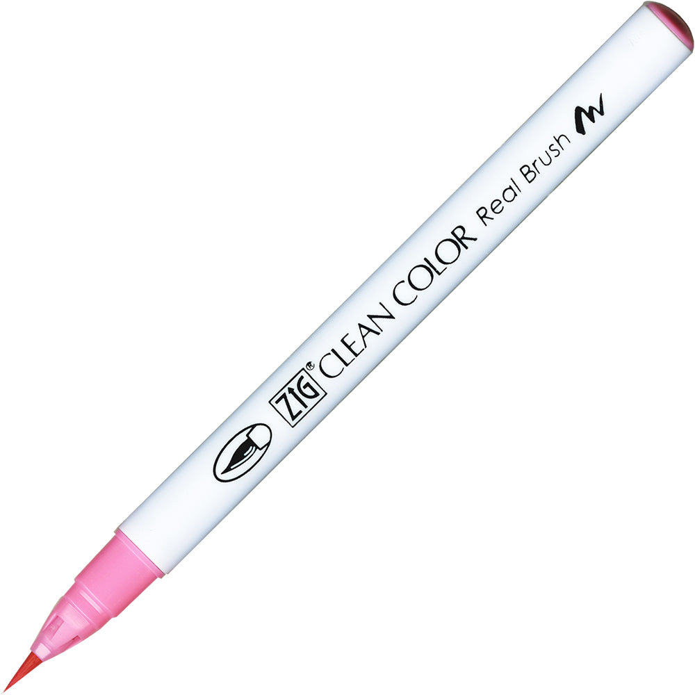 Caneta Pincel Kuretake Zig Clean Color Real Brush Piach Pink 202